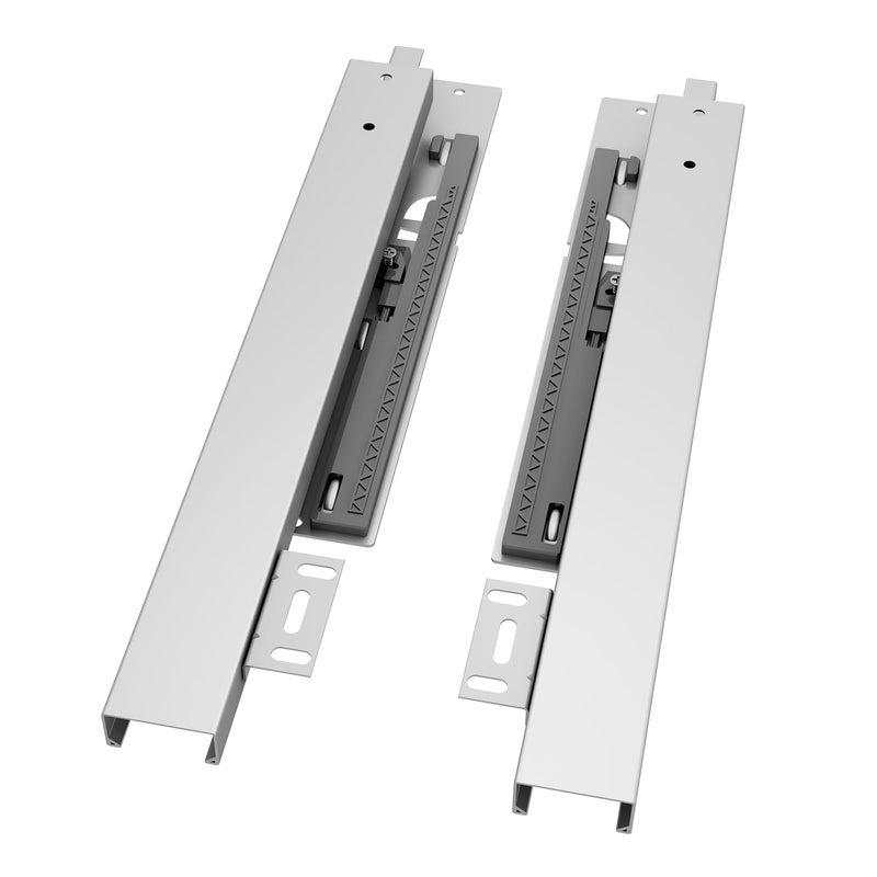 VADANIA 14"" Undermount Drawer Slide, Push to Open, Bottom Mounted & Bottom Support, 88 lb Load Capacity, 3-Fold Full Extension, Invisible Drawer Slies,1 Pair(2-Pack) - Image 1